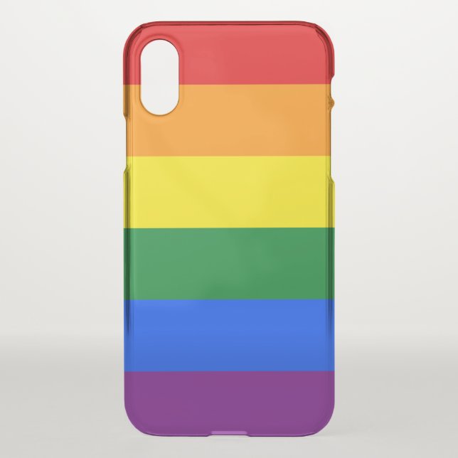 iPhone X Clearly™ Deflector Case - Pride (Back)