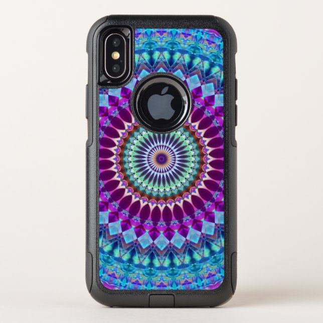 iPhone X Commuter Case Geometric Mandala G382 (Back)