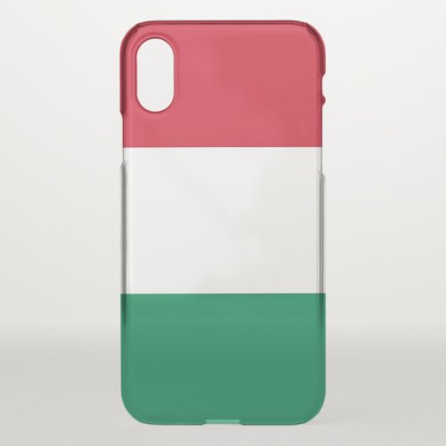 iPhone X deflector case with flag Hungary