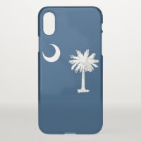iPhone X deflector case with flag South Carolina