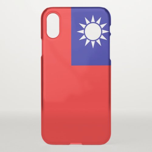 iPhone X deflector case with flag Taiwan