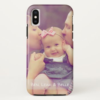 Iphone X Hoesje With Your Photograph Iphone X Case by 4aapjes at Zazzle