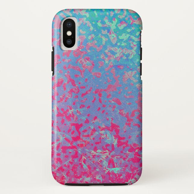 iPhone XS Case Colorful Corroded (Back)