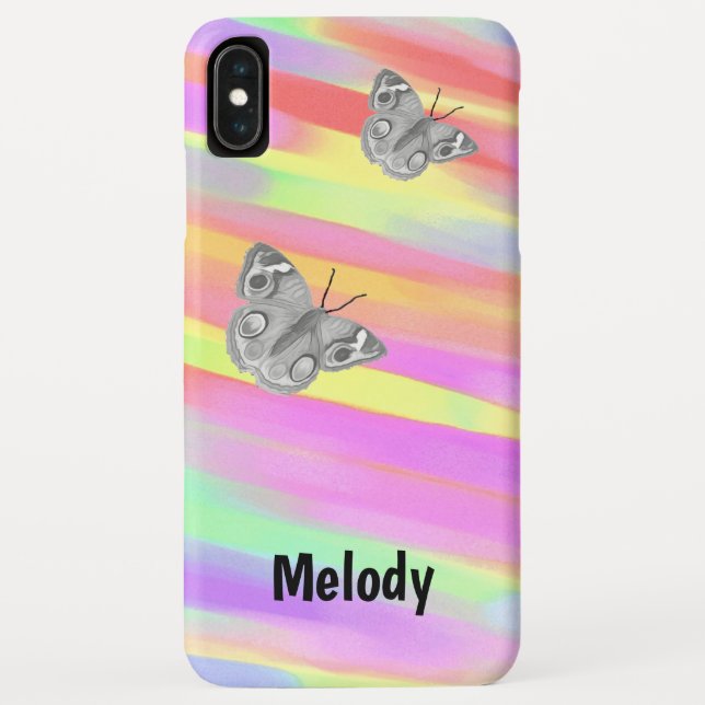 iPhone XS Max Case with Butterflies (Back)