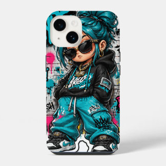 IPhones covere Chibi Hip-Hop Girl iPhone 14 Case