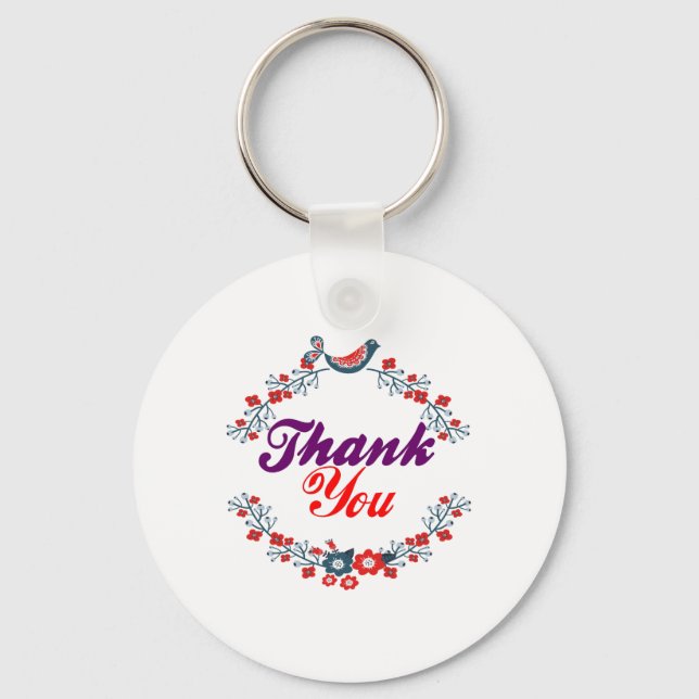 iPiccy-Design thankyou Keychain (Front)