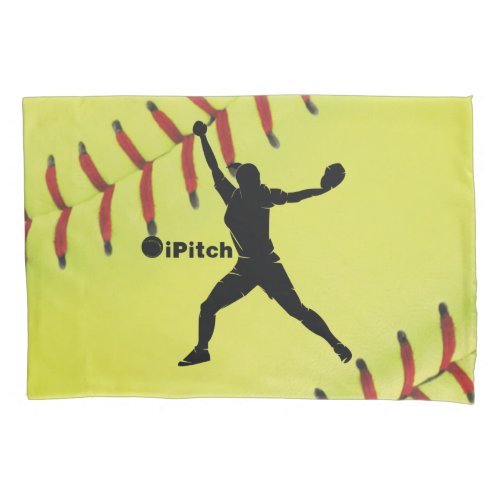 iPitch Fastpitch Softball Pillow Case