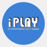 iPlay Flute Classic Round Sticker