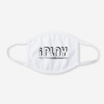 iPlay Flute White Cotton Face Mask