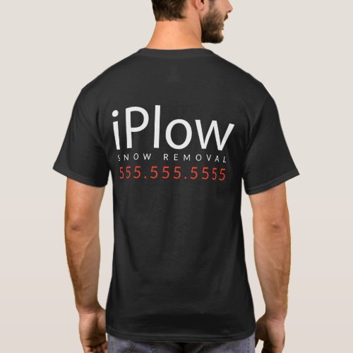 iPlow I Plow Snow Snow Removal Promotional Merch T_Shirt