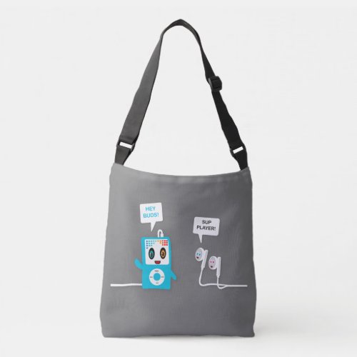 iPod and Buds Meet Up Blue Edition Crossbody Bag