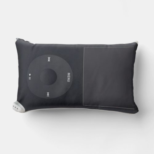 iPod Black and White Pillow