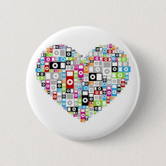ipod heart pinback button