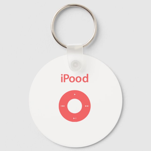 Ipod spoof Ipood pink Keychain (Front)