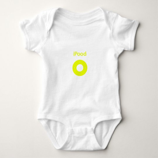 Ipod spoof Ipood yellow Baby Bodysuit