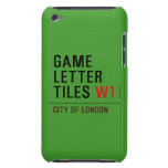 Game Letter Tiles  iPod Touch Cases