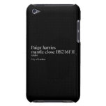 Paige harries mantle close  iPod Touch Cases