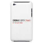 Cronje City  iPod Touch Cases