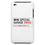 MINI SPECIAL GARAGE  iPod Touch Cases