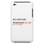 ABLE SCRAP CARS  WARWICKSHIRE  iPod Touch Cases