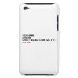 Your Name ishmael Street orange farm dzk 3  iPod Touch Cases