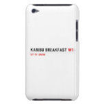 karibu breakfast  iPod Touch Cases