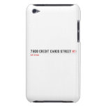 7800 Credit cards street  iPod Touch Cases