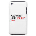 Aaliyah's  Lane  iPod Touch Cases