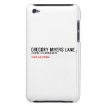 Gregory Myers Lane  iPod Touch Cases