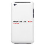 PANDA BEAR COURT  iPod Touch Cases