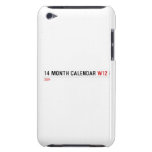 14 month calendar  iPod Touch Cases