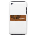 Geniet elke dag van een ander         dagmenu  iPod Touch Cases