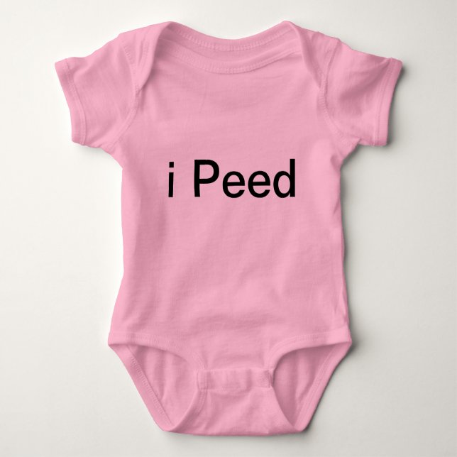 iPOOD and iPEED BOY GIRL BABY Baby Bodysuit (Front)