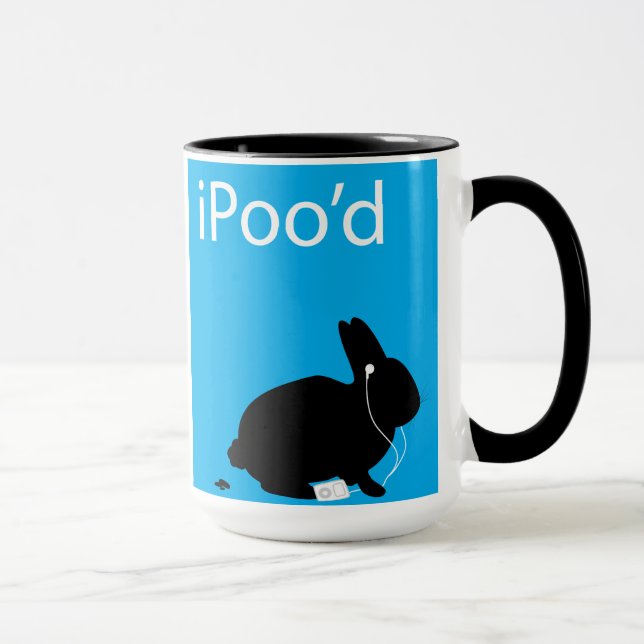 iPoo'd Bunny Poop Mug (Right)