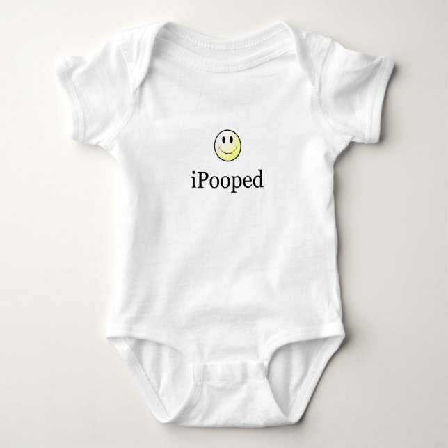 iPooped Baby Bodysuit (Front)