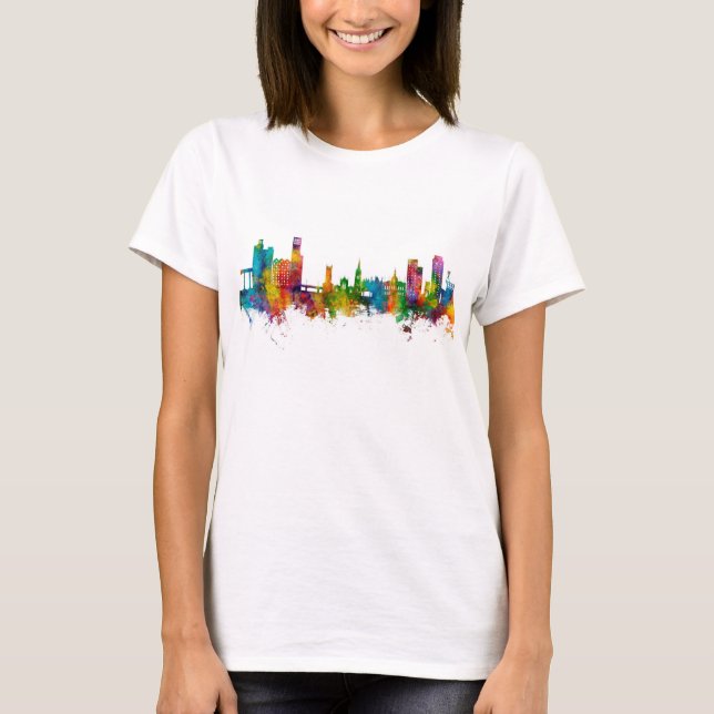 Ipswich England Skyline T-Shirt (Front)