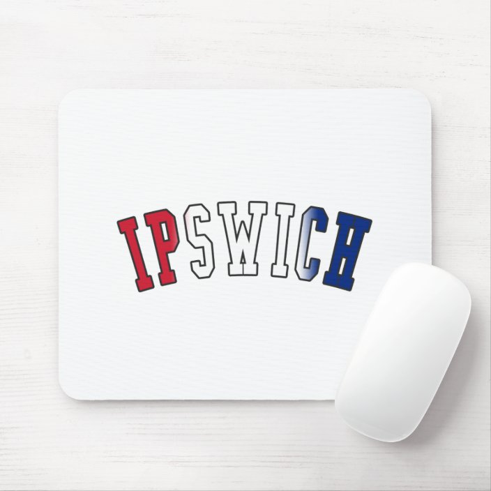 Ipswich in United Kingdom National Flag Colors Mousepad