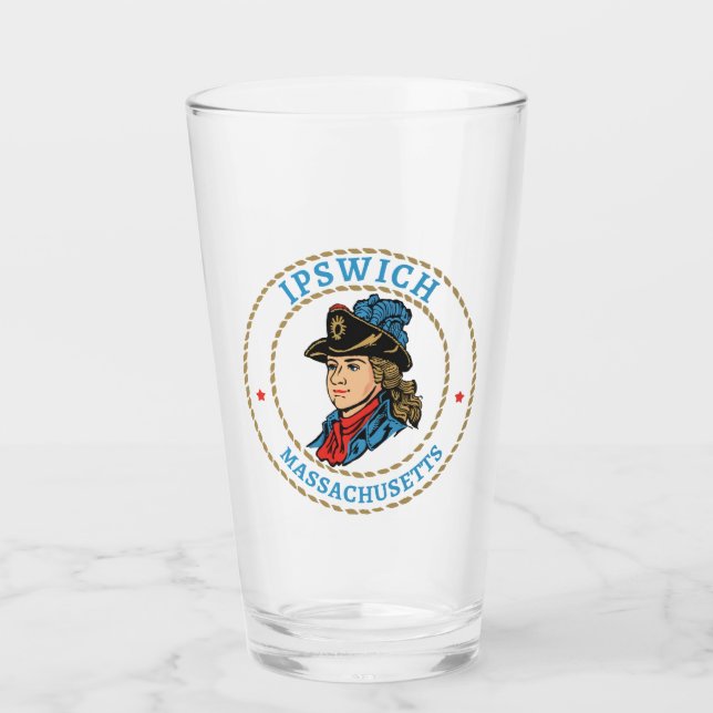 Ipswich Massachusetts Colonial Glass (Front)