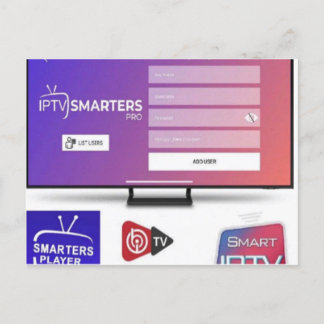 IPTV Subscription for 12 Months Postcard