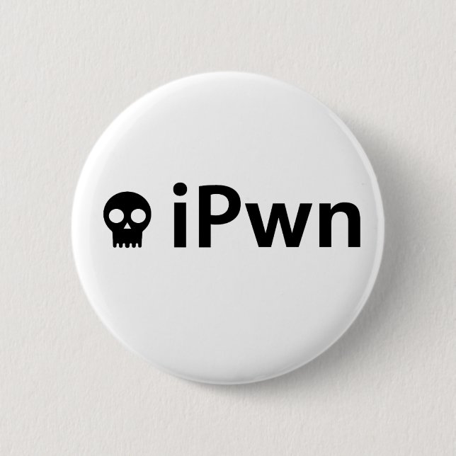 ipwnblk pinback button (Front)
