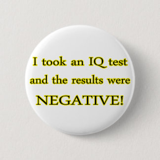 IQ Test Pinback Button