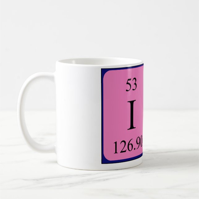 Ira periodic table name mug (Left)