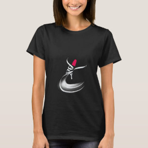 Iran and Iranian Poem in Farsi Hich Nothing V-Neck T-Shirt