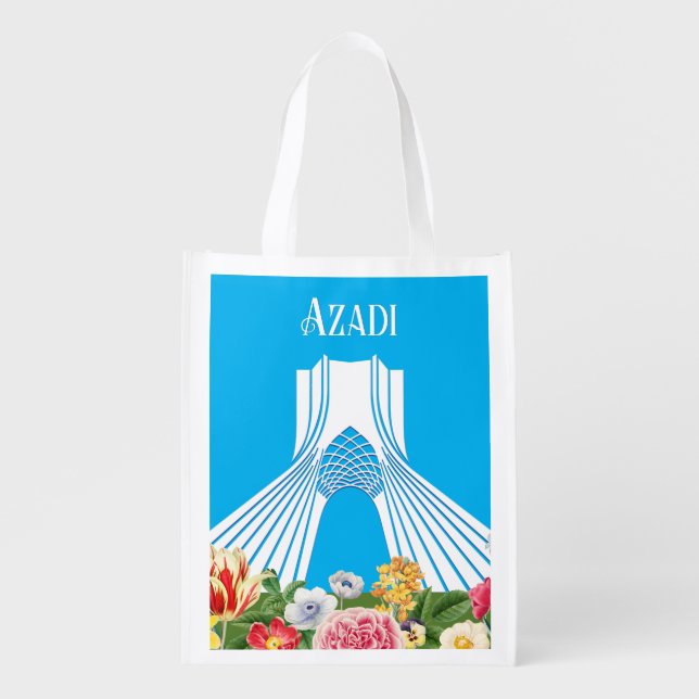 Iran Azadi (Freedom) Grocery Bag (Front)