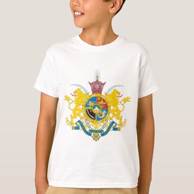 Iran Coat of Arms (Pahlavi Dynasty 1925-1979) T-Shirt (Front)