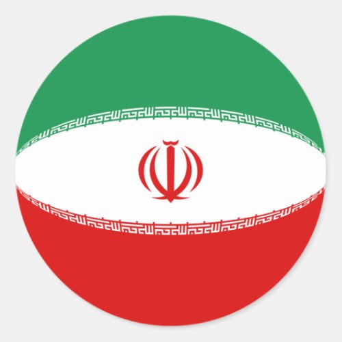 Iran Fisheye Flag Sticker