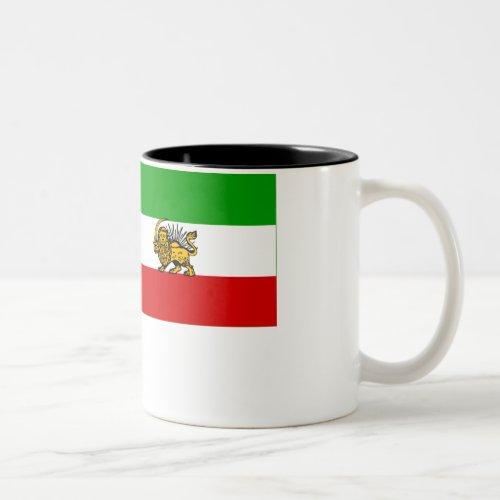 Iran Flag 1925_1979 Two_Tone Coffee Mug