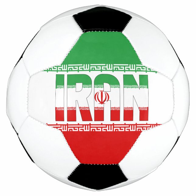Iran Flag Adorable Patriotic Soccer Ball (Front)