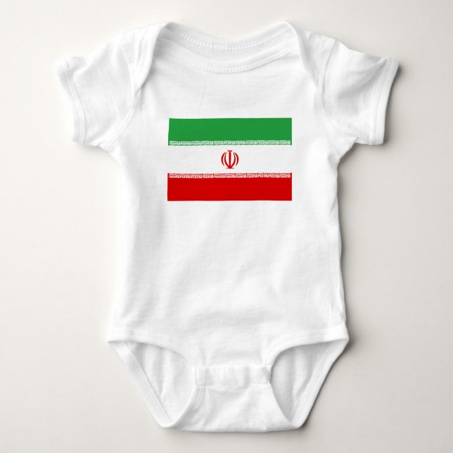 Iran Flag Baby Bodysuit (Front)