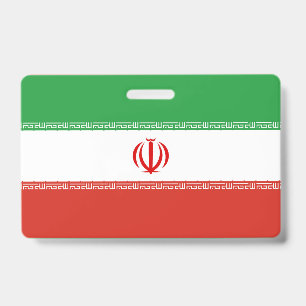 Iran flag badge